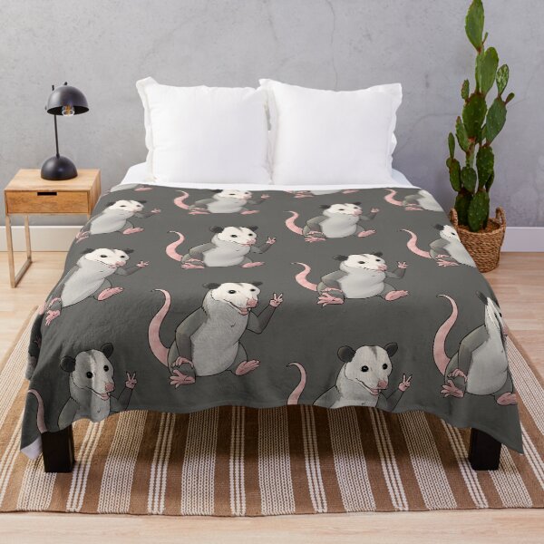 Item preview, Opossum waving the peace sign designed and sold by Mehu.