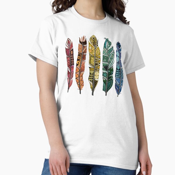 Item preview, boho rainbow feathers designed and sold by scrummy.