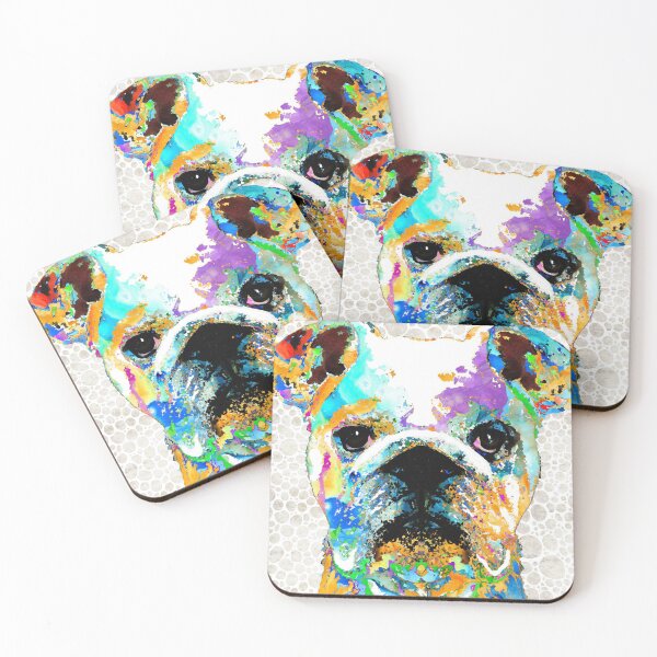 Item preview, Bright Dog Art Colorful English Bulldog by Sharon Cummings designed and sold by Sharon Cummings Art.