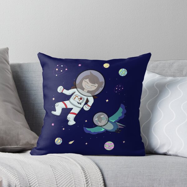 Item preview, Jaiden animations astronaut surrounded by bird, stars and planets, having fun at dark space animation squad  designed and sold by SGS-.