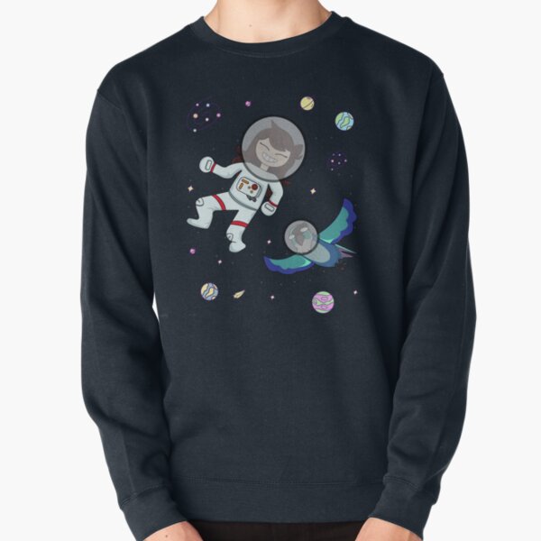 Item preview, Jaiden animations astronaut surrounded by bird, stars and planets, having fun at dark space animation squad  designed and sold by SGS-.