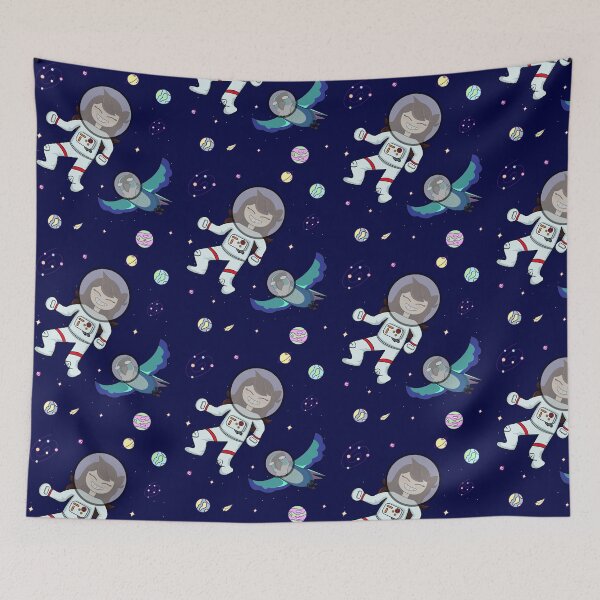 Item preview, Jaiden animations astronaut surrounded by bird, stars and planets, having fun at dark space animation squad  designed and sold by SGS-.