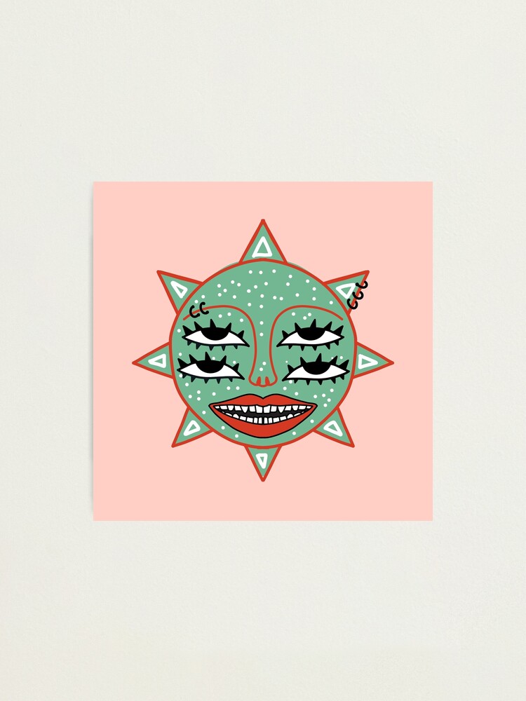 sun sticker for indie girl indie kid stickers indie core stickers photographic print by annomaria redbubble