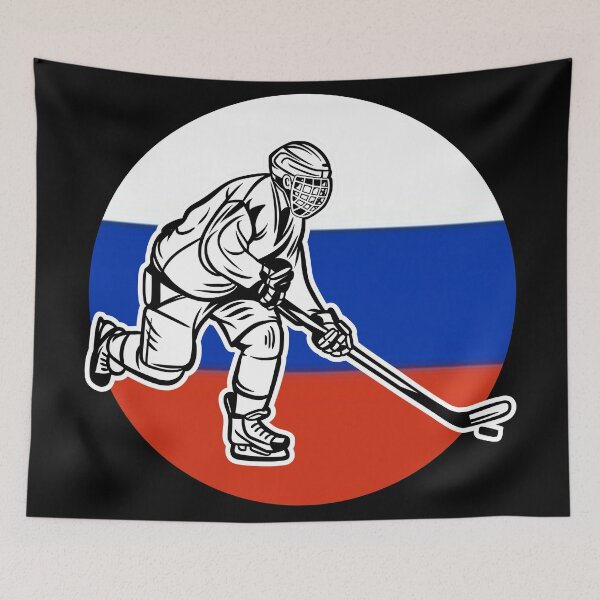 Item preview, Hockey player russian flag designed and sold by Astralia.