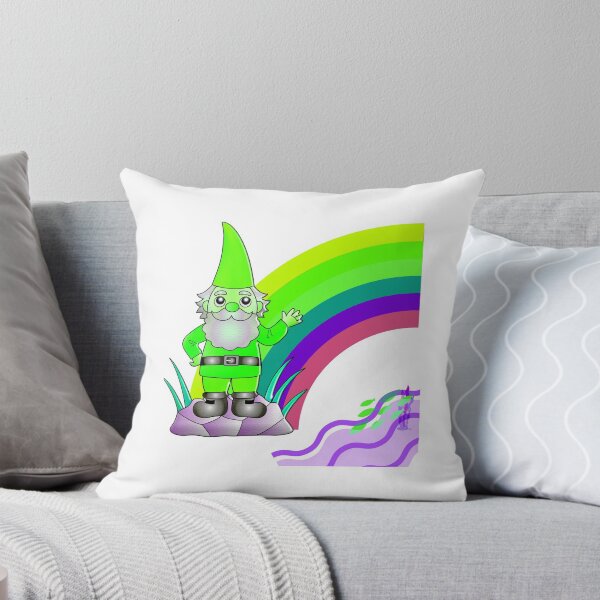 Item preview, A Handsome Green Gnome Waving Hello designed and sold by WildingClan.