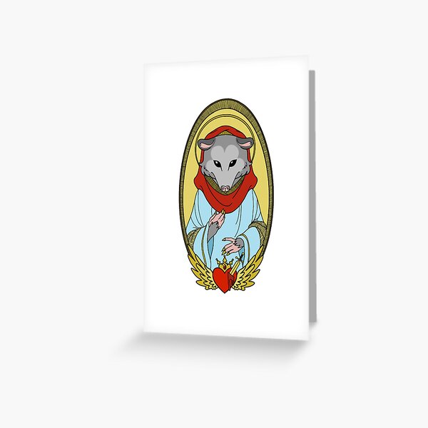 Holy Mother Possum Greeting Card