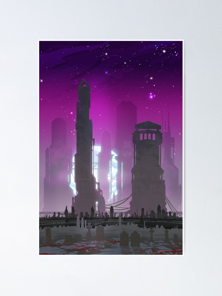 Memorials - Cyberpunk Future Ghost Town Memorials - Cyberpunk Future Ghost Town