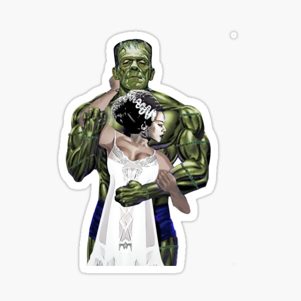 Frankenstein and Bride Sticker