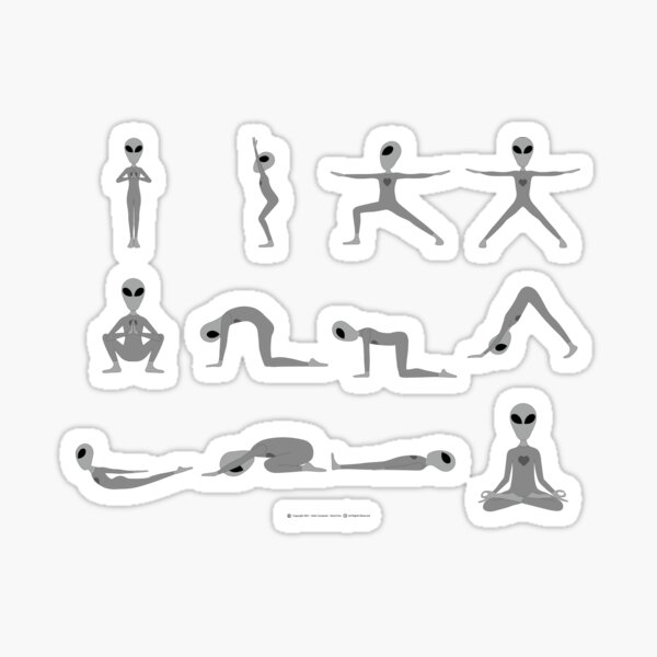 Auvee does Yoga Sticker