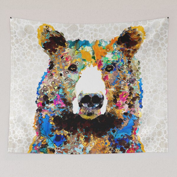Item preview, Umm Bearable Beautiful Bear Art by Sharon Cummings designed and sold by Sharon Cummings Art.
