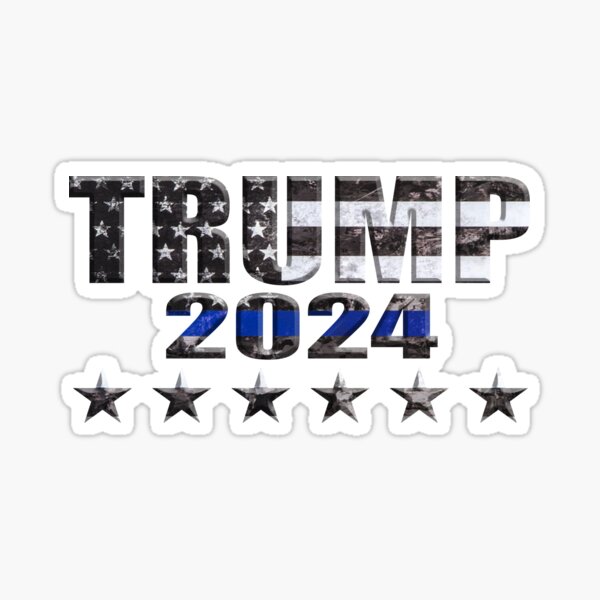 "Trump 2024 Stars and Stripes" Sticker for Sale by Nebula1212 Redbubble