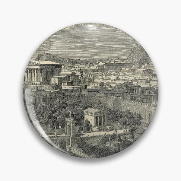 Item preview, Ancient Athens of Greece illustration designed and sold by ClassicalGreece.
