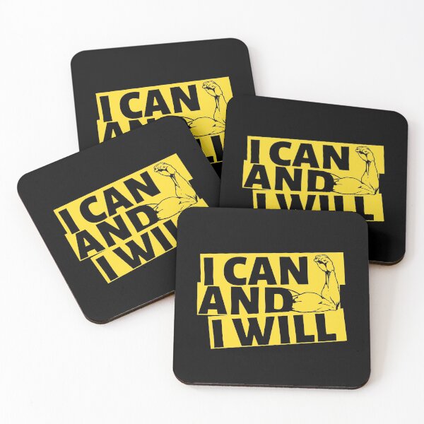 Item preview, I Can And I Will - Motivation quote designed and sold by Beautifulpaint.