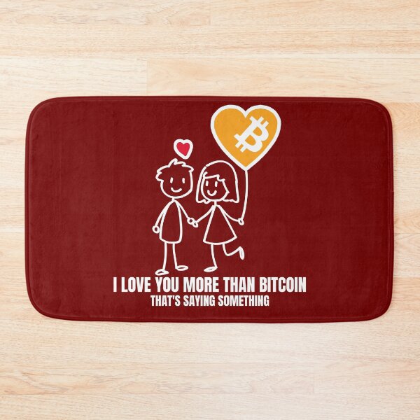 Item preview, I love you more than bitcoin - Valentines Day designed and sold by Bitcoin-Fashion.