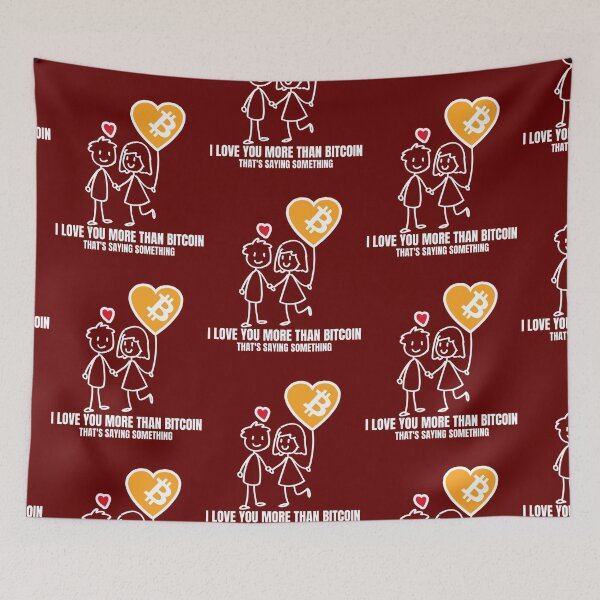 Item preview, I love you more than bitcoin - Valentines Day designed and sold by Bitcoin-Fashion.