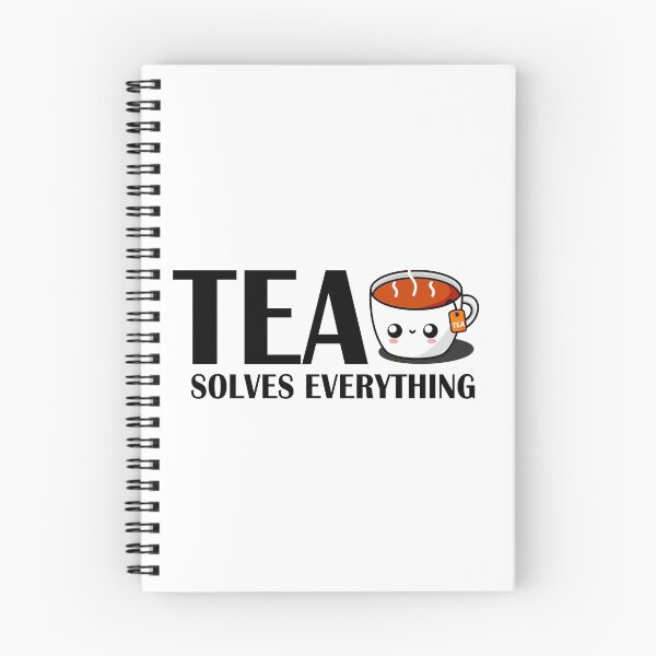 Item preview, Tea Solves Everything || Cute Cartoon Hot Cup of Tea designed and sold by cookingwithten.