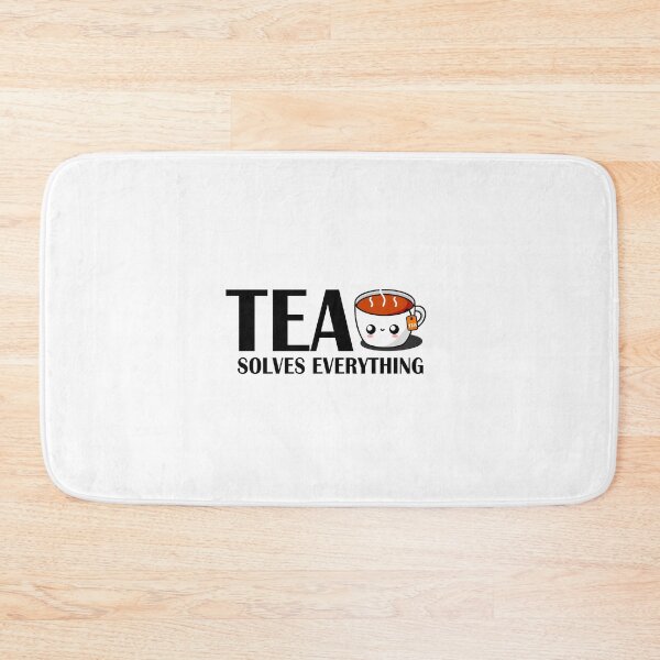 Item preview, Tea Solves Everything || Cute Cartoon Hot Cup of Tea  designed and sold by cookingwithten.