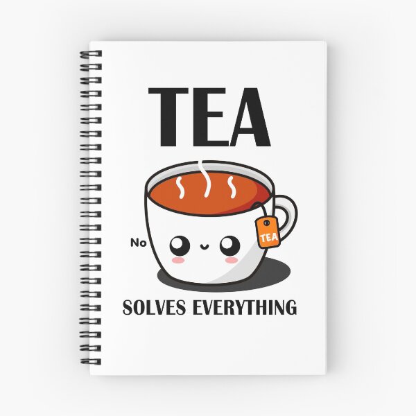 Item preview, Tea Solves Everything || Cute Cartoon Hot Cup of Tea designed and sold by cookingwithten.