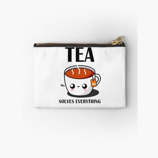 Item preview, Tea Solves Everything || Cute Cartoon Hot Cup of Tea designed and sold by cookingwithten.