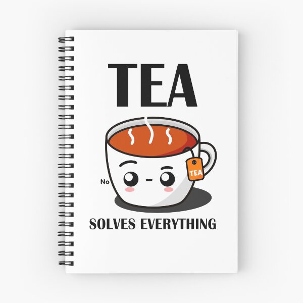Item preview, Tea Solves Everything || Cute Cartoon Hot Cup of Tea designed and sold by cookingwithten.