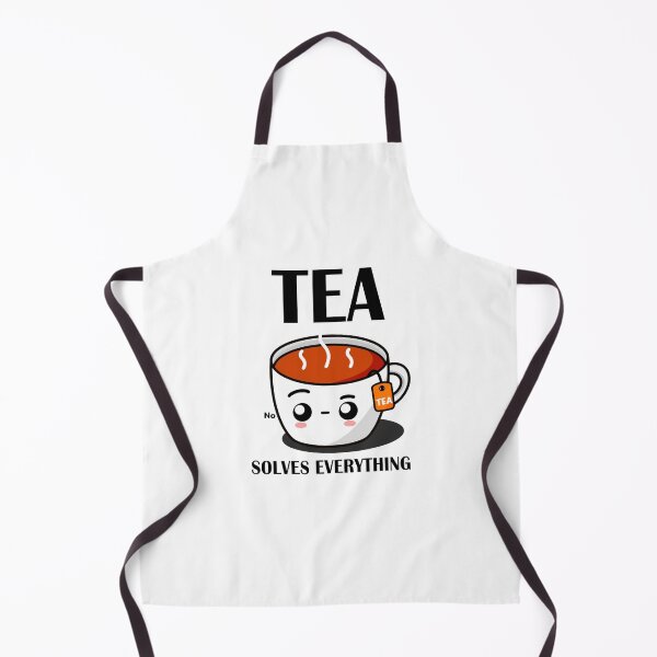 Item preview, Tea Solves Everything || Cute Cartoon Hot Cup of Tea  designed and sold by cookingwithten.