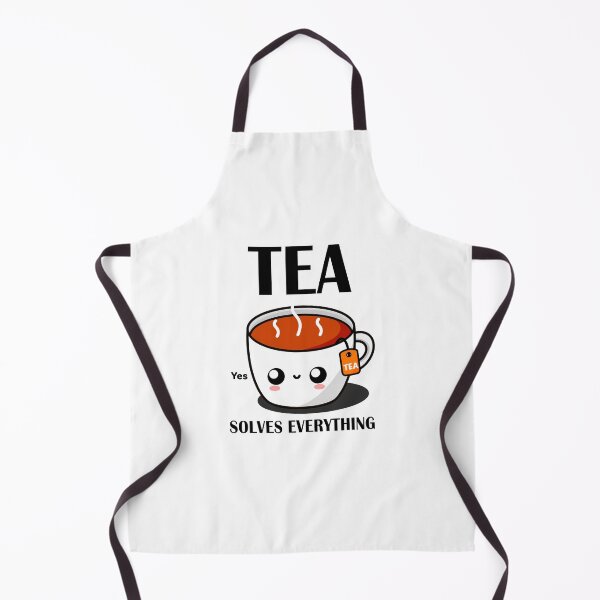 Item preview, Tea Solves Everything || Cute Cartoon Hot Cup of Tea  designed and sold by cookingwithten.