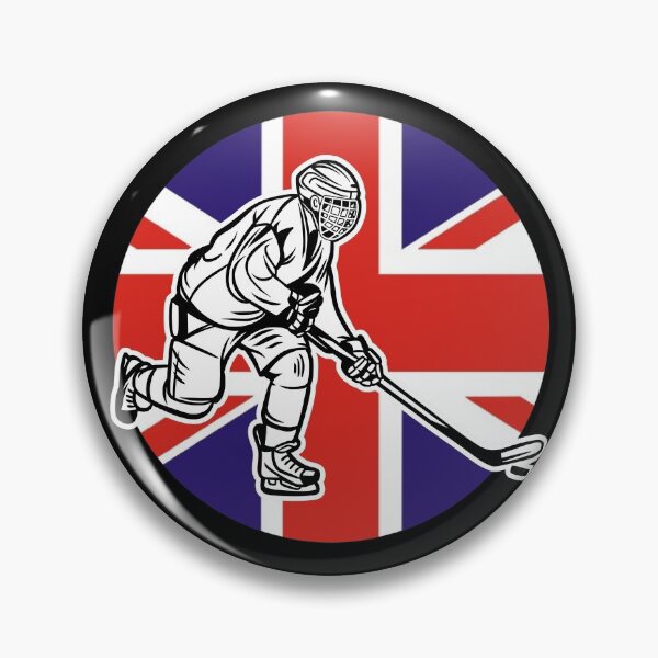 Item preview, Hockey player flag english designed and sold by Astralia.