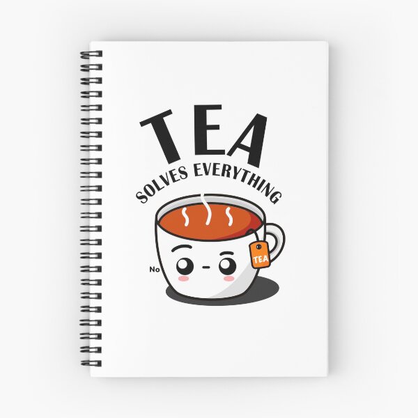 Item preview, Tea Solves Everything || Cute Cartoon Hot Cup of Tea designed and sold by cookingwithten.
