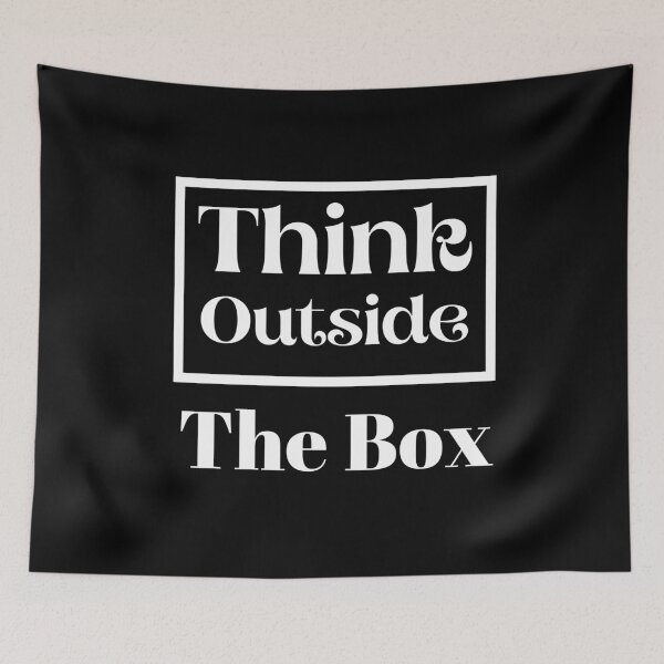 Item preview, thinks outside the box , think outside the box meaning , motivational quotes , motivational quotes for work designed and sold by artisserv.