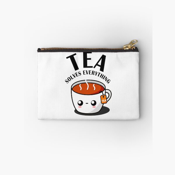 Item preview, Tea Solves Everything || Cute Cartoon Hot Cup of Tea designed and sold by cookingwithten.