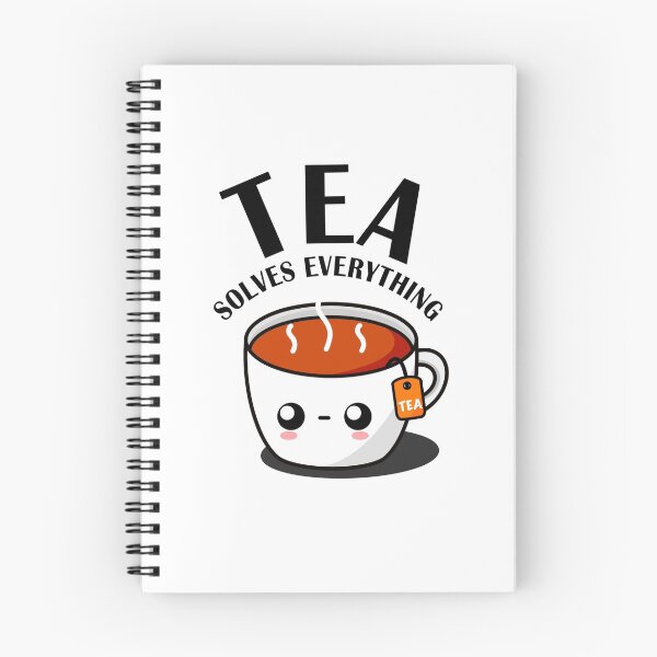 Item preview, Tea Solves Everything || Cute Cartoon Hot Cup of Tea designed and sold by cookingwithten.