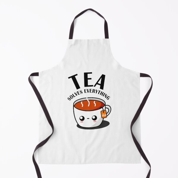Item preview, Tea Solves Everything || Cute Cartoon Hot Cup of Tea designed and sold by cookingwithten.