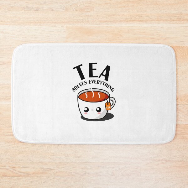 Item preview, Tea Solves Everything || Cute Cartoon Hot Cup of Tea  designed and sold by cookingwithten.