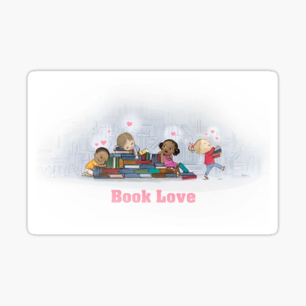 Book Love Zoomed in more Sticker