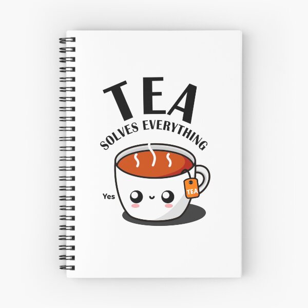Item preview, Tea Solves Everything || Cute Cartoon Hot Cup of Tea designed and sold by cookingwithten.