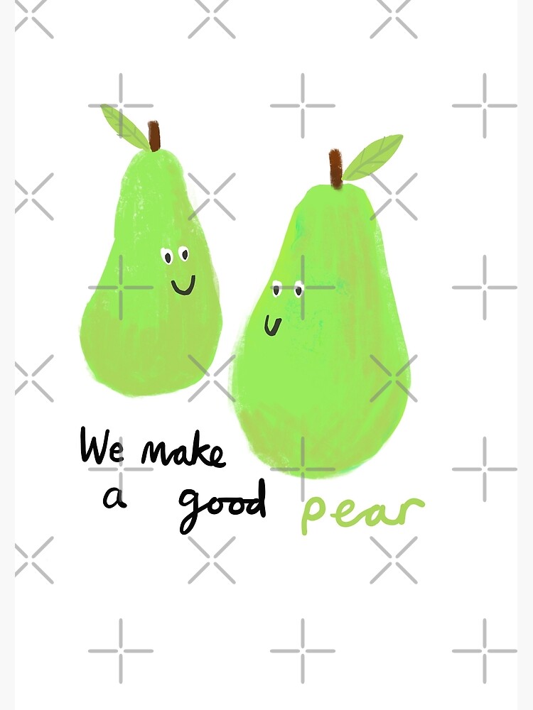 We Make a Great Pear Valentines Card Pun Love Card Funny 