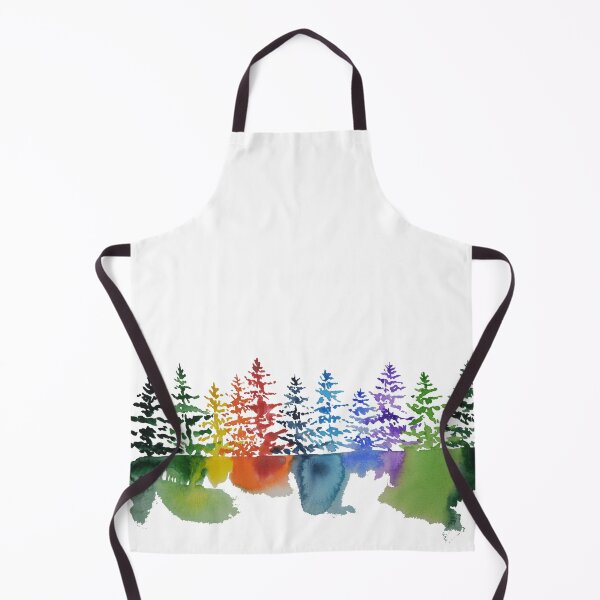Item preview, Watercolor Multi-Color Evergreens designed and sold by TripleMoonCrafts.