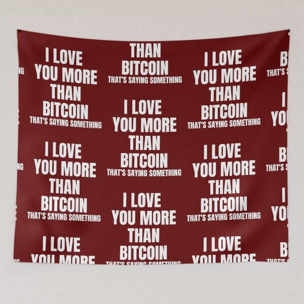 Item preview, I love you more than bitcoin v2- Valentines Day designed and sold by Bitcoin-Fashion.