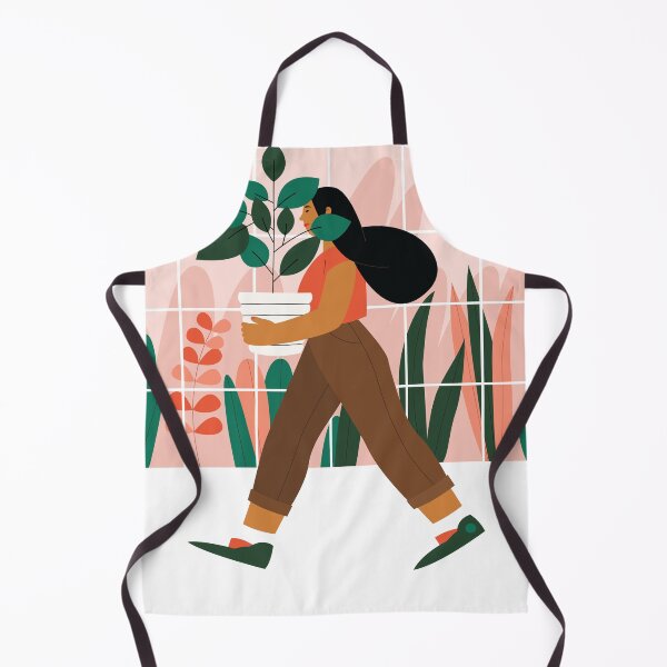 Item preview, Beautiful Girl with a Plant in a Pot. Minimalistic Greenhouse designed and sold by hallotoia.