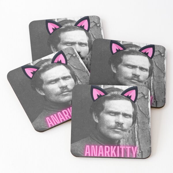 Item preview, Anarkitty - Nestor Makhno designed and sold by EmmaGoldmanSOS.