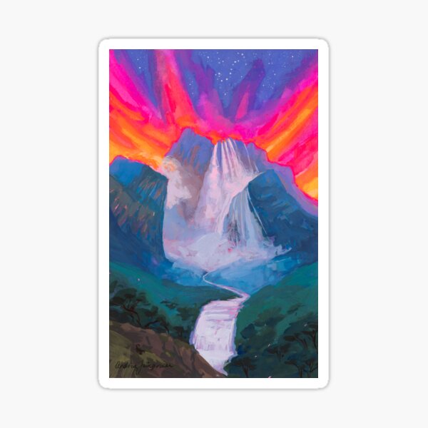 Zodiac Signs as Landscape Paintings - Scorpio Sticker