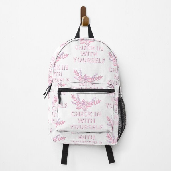 Item preview, Check In With Yourself (Baby Pink Floral) designed and sold by spoeg.