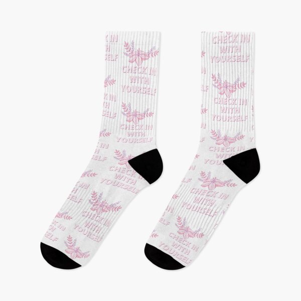 Item preview, Check In With Yourself (Baby Pink Floral) designed and sold by spoeg.