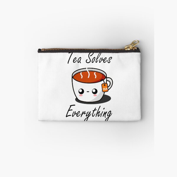 Item preview, Tea Solves Everything || Cute Cartoon Hot Cup of Tea designed and sold by cookingwithten.