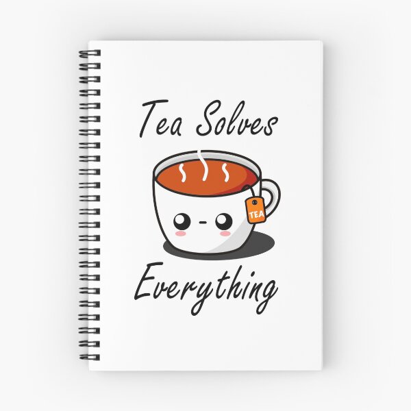Item preview, Tea Solves Everything || Cute Cartoon Hot Cup of Tea designed and sold by cookingwithten.