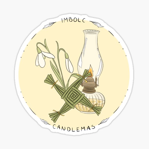 Imbolc Brigids Cross Sticker Brighid Witch Wiccan Pagan Witchcraft Celtic Druid Druidry Wicca