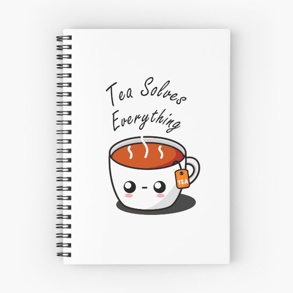 Item preview, Tea Solves Everything || Cute Cartoon Hot Cup of Tea designed and sold by cookingwithten.