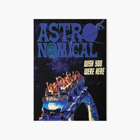Travis Astroworld Concert Poster Art Board Print