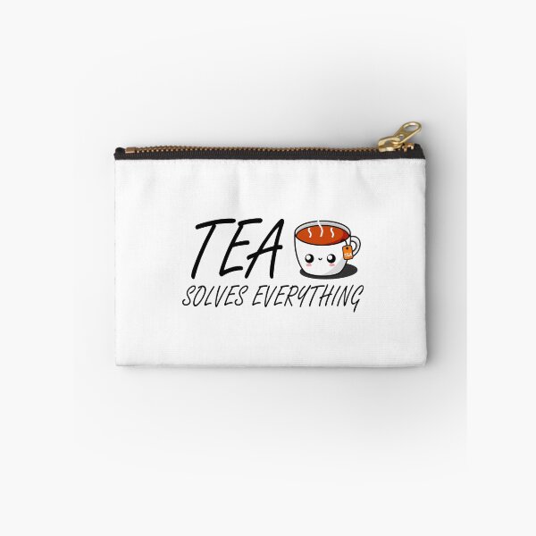 Item preview, Tea Solves Everything || Cute Cartoon Hot Cup of Tea designed and sold by cookingwithten.