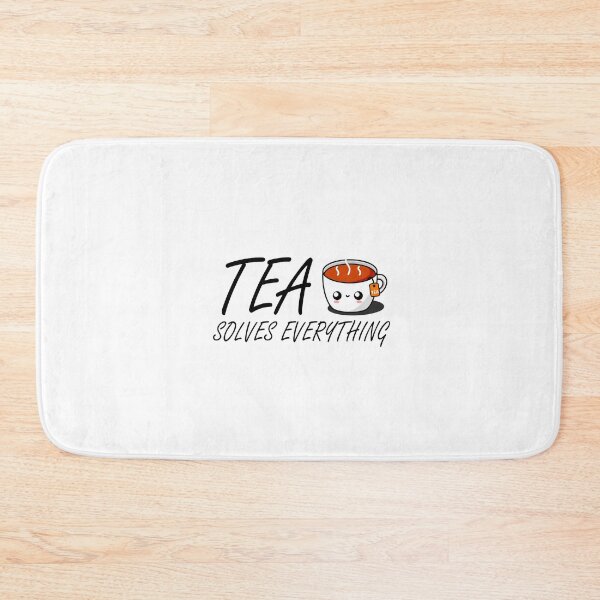 Item preview, Tea Solves Everything || Cute Cartoon Hot Cup of Tea  designed and sold by cookingwithten.